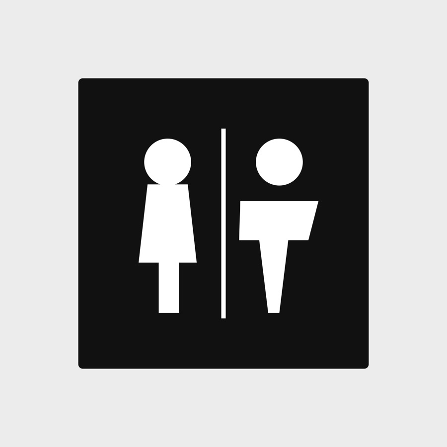 Bathroom sign